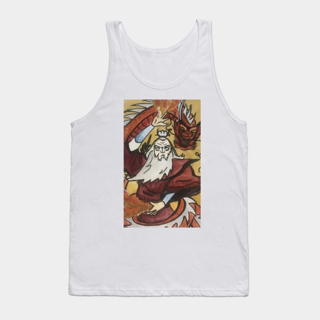 Avatar Roku Watercolour Tank Top by TheDoodlemancer